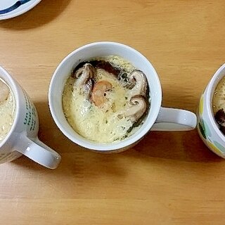 小エビと椎茸の茶碗蒸し